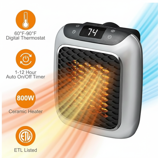 Mini Ceramic Heater Quiet and Space Saving