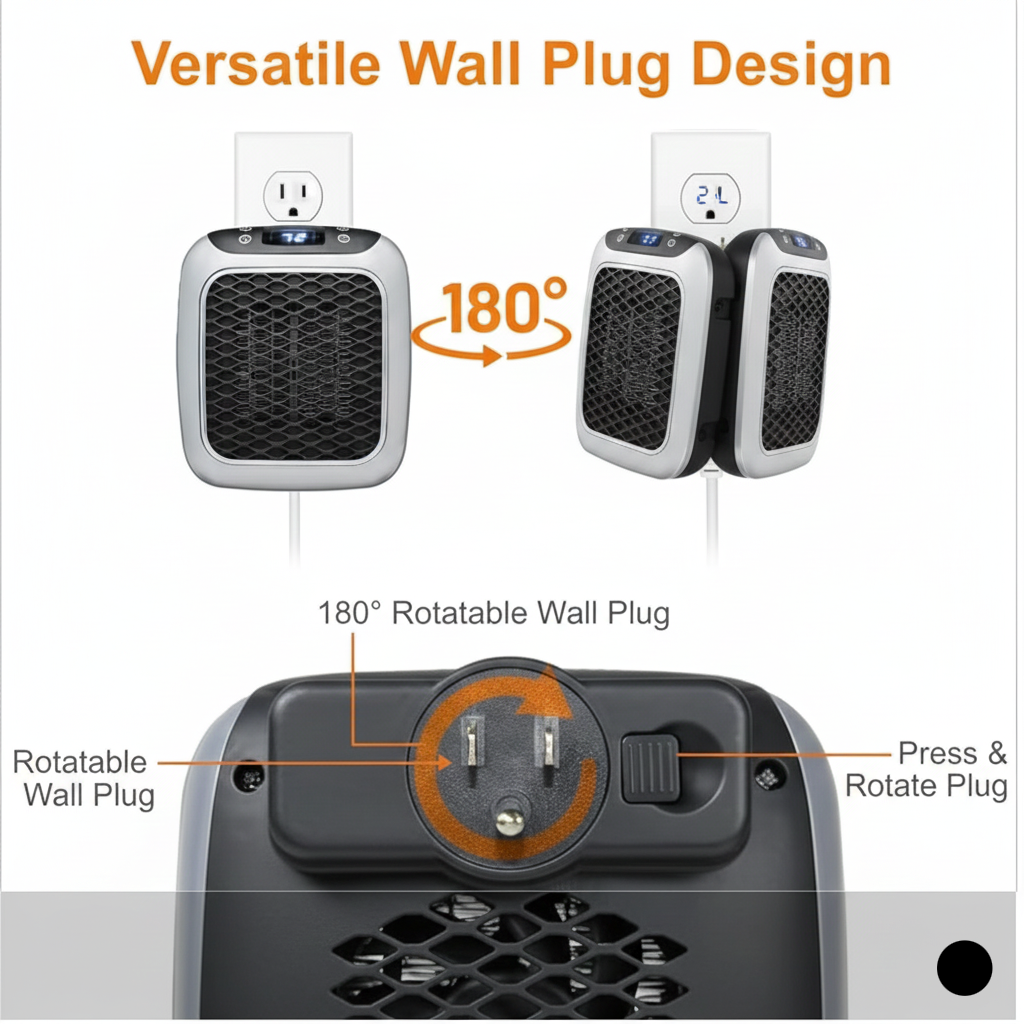Mini Ceramic Heater Quiet and Space Saving